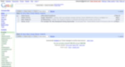A blurred-out picture of Gmail