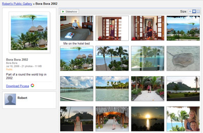 A picture of the medium thumbnail gallery view