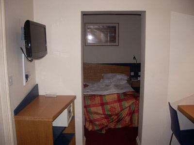 A picture of my hotel room