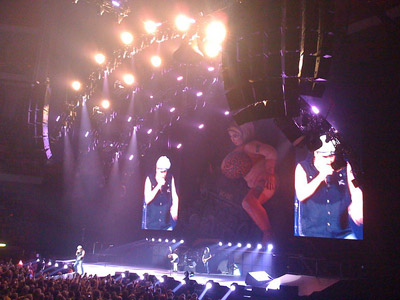 A picture of AC/DC playing Whole Lotta Rosie