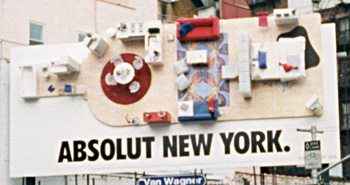 Absolut New York commercial sign
