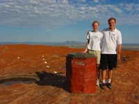 På toppen av Ayers Rock