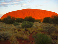 Ayers Rock i gryningen