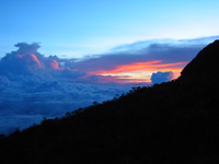 Solnedg�ng vid Laban Rata