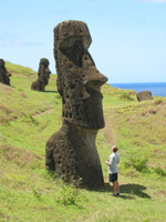 Vulkanen Rano Raraku - Bobby & statyer