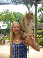 Fredrika & en apa