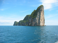 Koh Phi Phi Leh sedd på håll