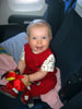 Picture of Emilia in the air plane