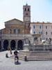 Picture of me and Emilia in Piazza Santa Maria